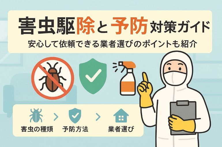 害虫駆除と予防の対策ガイド！業者依頼のポイントも解説