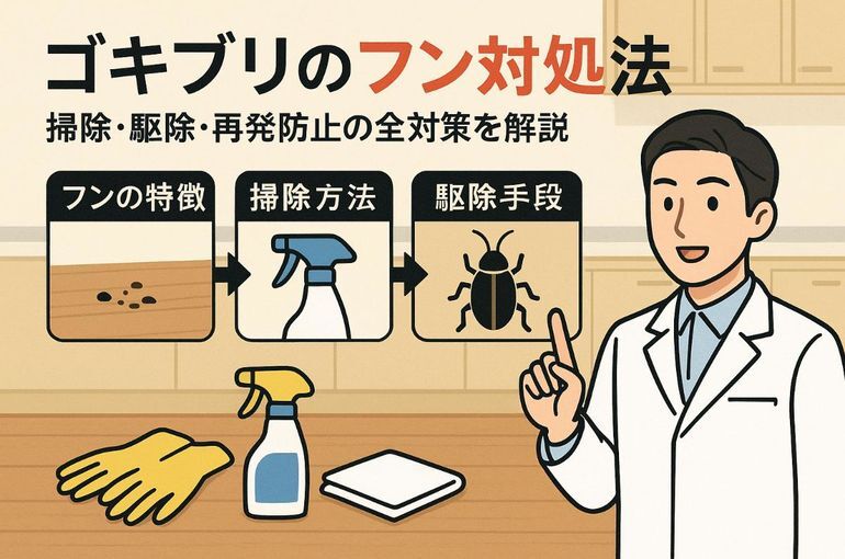 ゴキブリのフンを見つけたら？観察と掃除のコツ