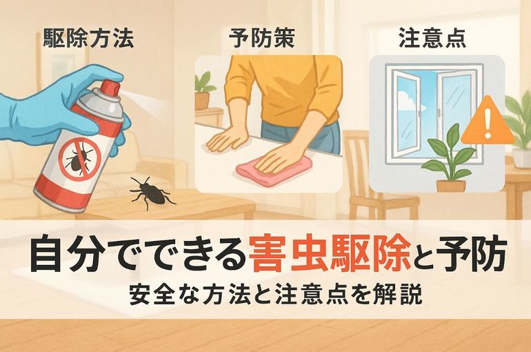 害虫駆除を自分でする方法と予防の注意点｜初心者も失敗しない手順と快適生活ガイド