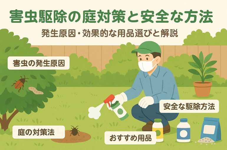 害虫駆除の庭対策と安全な方法ガイド｜発生原因・効果的な用品選びと解説