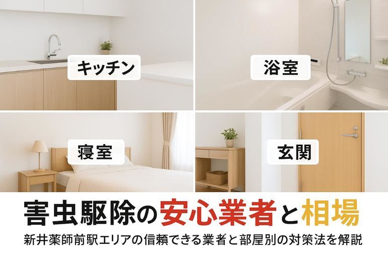 新井薬師前駅で害虫駆除の安心対策！ゴキブリやトコジラミの被害と料金相場・優良業者の選び方を徹底解説