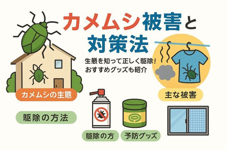 カメムシの生態と被害対策を徹底解説！効果的な害虫駆除の方法と予防グッズ比較