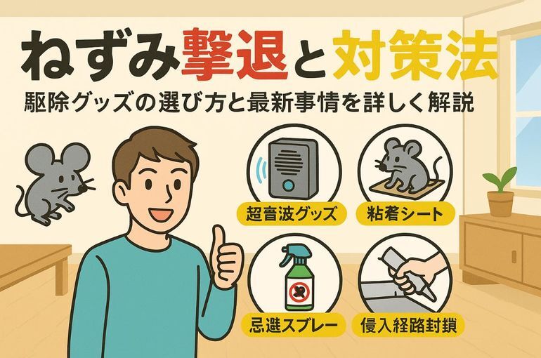 ねずみ撃退の基礎知識と最新対策法｜効果的な駆除グッズ比較と失敗しない選び方