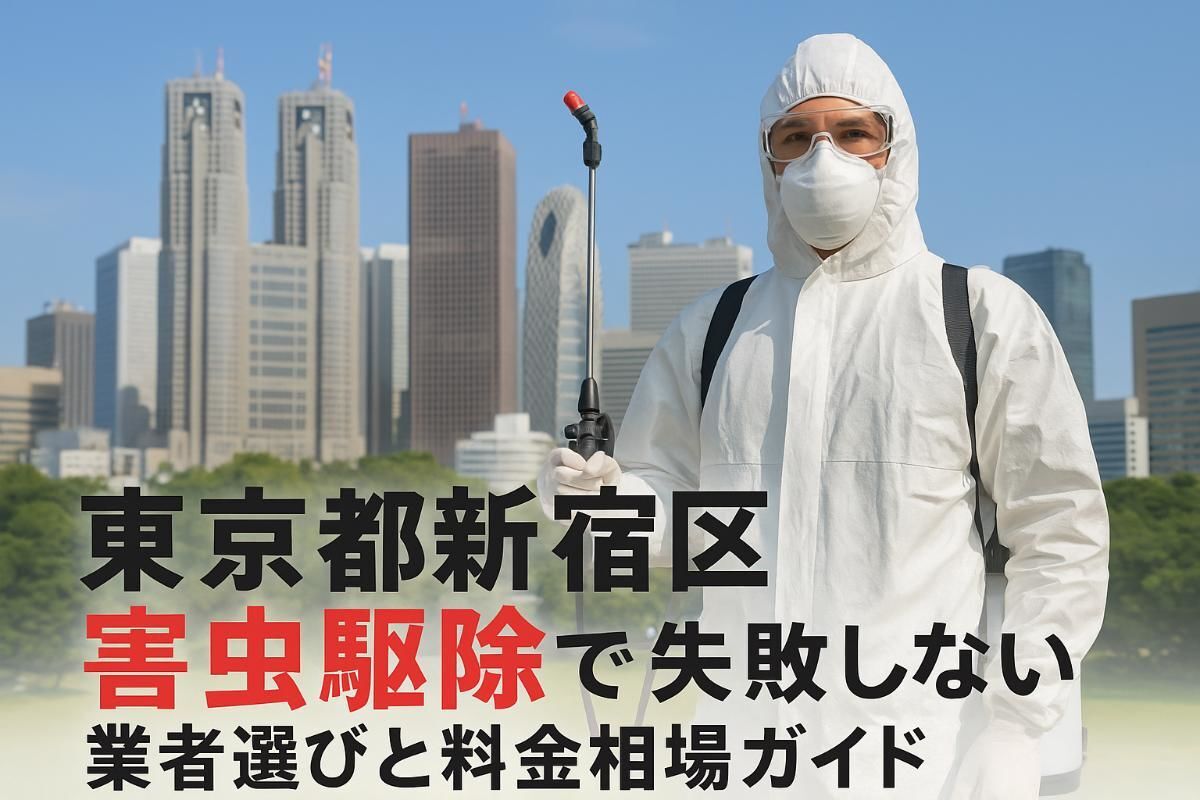 東京都新宿区の害虫駆除で失敗しない業者選びと料金相場ガイド