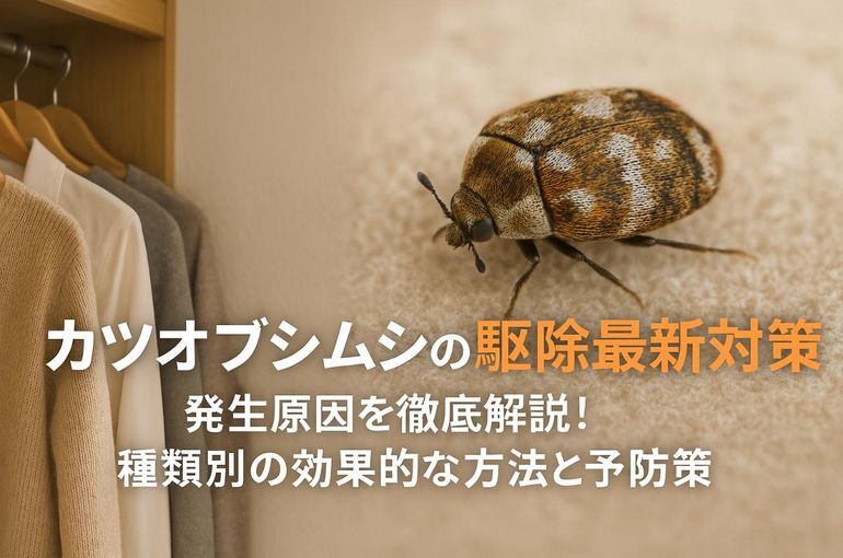 カツオブシムシの駆除最新対策と発生原因を徹底解説！種類別の効果的な方法と予防策