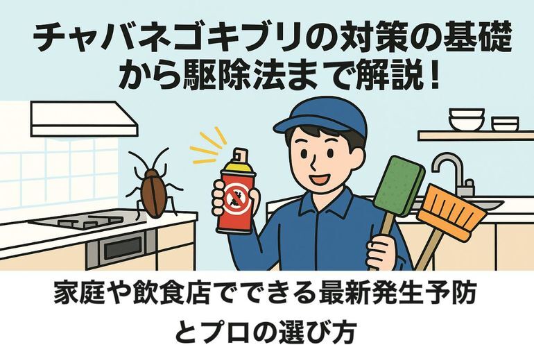チャバネゴキブリの対策の基礎から駆除方法まで解説！家庭や飲食店でできる最新発生予防とプロの選び方