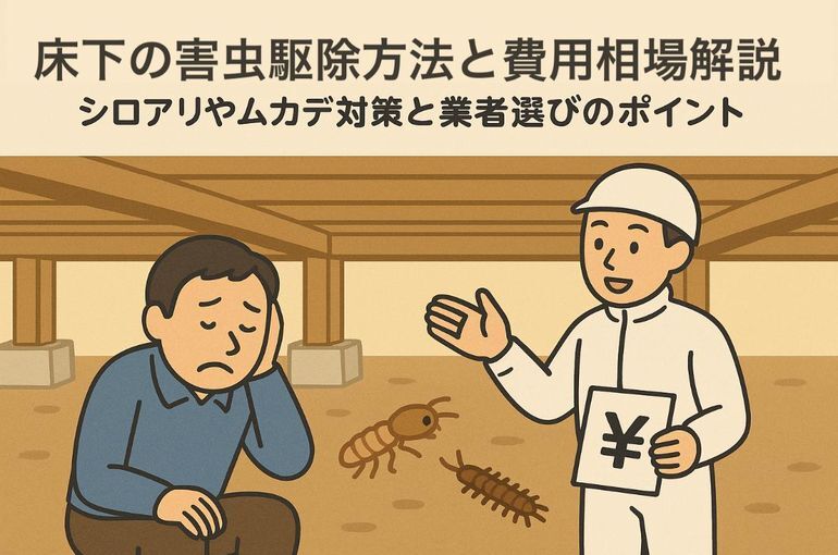 床下の害虫駆除方法と費用相場解説｜シロアリやムカデ対策と業者選びのポイント