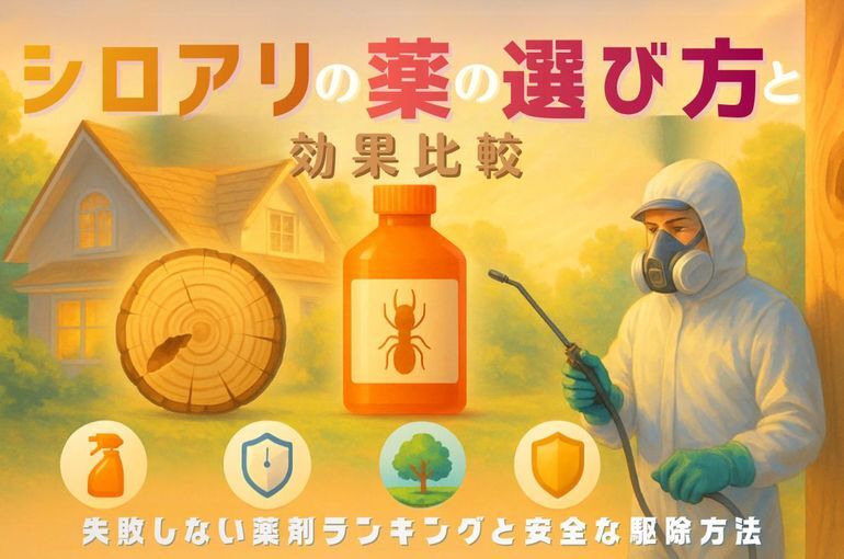 シロアリの薬の選び方と効果比較｜失敗しない薬剤ランキングと安全な駆除方法