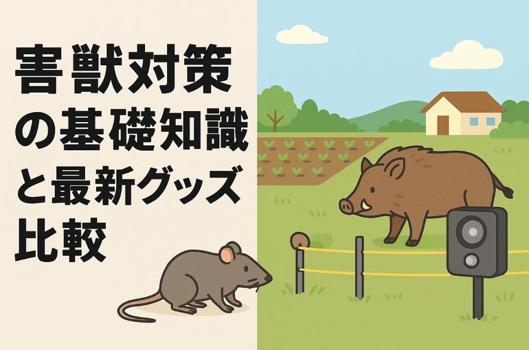 害獣対策の基礎知識と最新グッズ比較｜被害現状から効果的な方法まで徹底解説