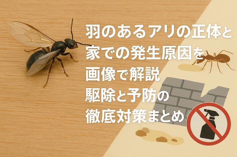 羽のあるアリの正体と家での発生原因を画像で解説｜駆除と予防の徹底対策まとめ