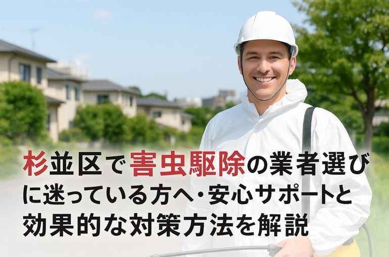 杉並区で害虫駆除の業者選びに迷っている方へ・安心サポートと効果的な対策方法を解説