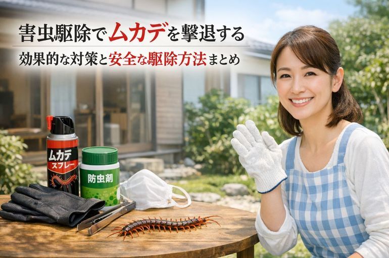 害虫駆除でムカデを撃退する効果的な対策と安全な駆除方法まとめ