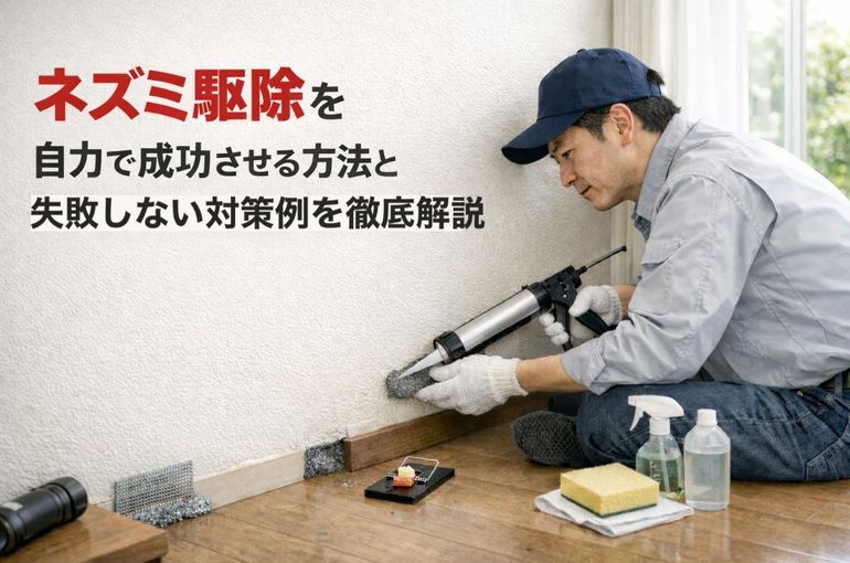 ネズミ駆除を自力で成功させる方法と失敗しない対策例を徹底解説