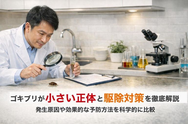 ゴキブリが小さい正体と駆除対策を徹底解説｜発生原因や効果的な予防方法を科学的に比較