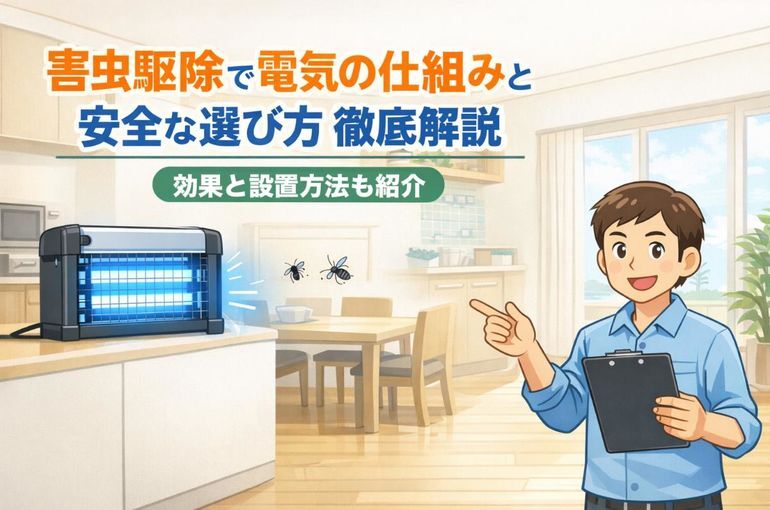害虫駆除で電気の仕組みと安全な選び方徹底解説｜効果と設置方法も紹介