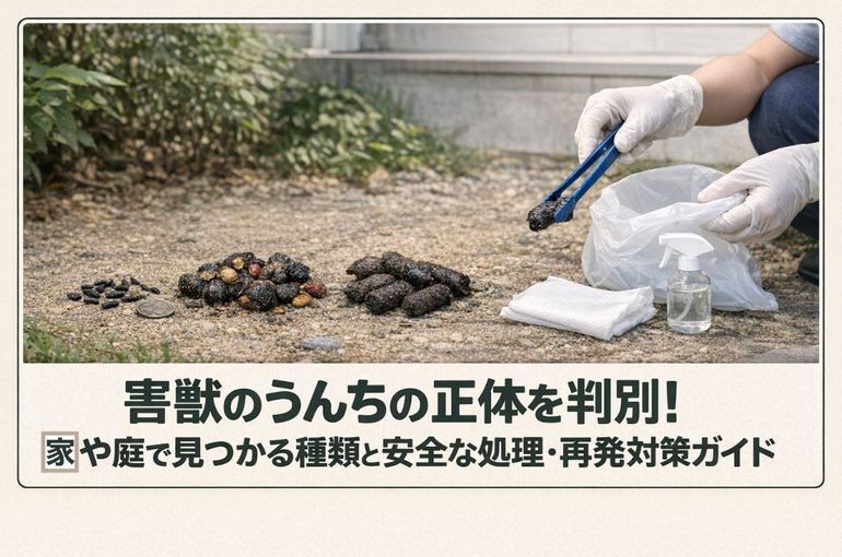 害獣のうんちの正体を判別！家や庭で見つかる種類と安全な処理・再発対策ガイド