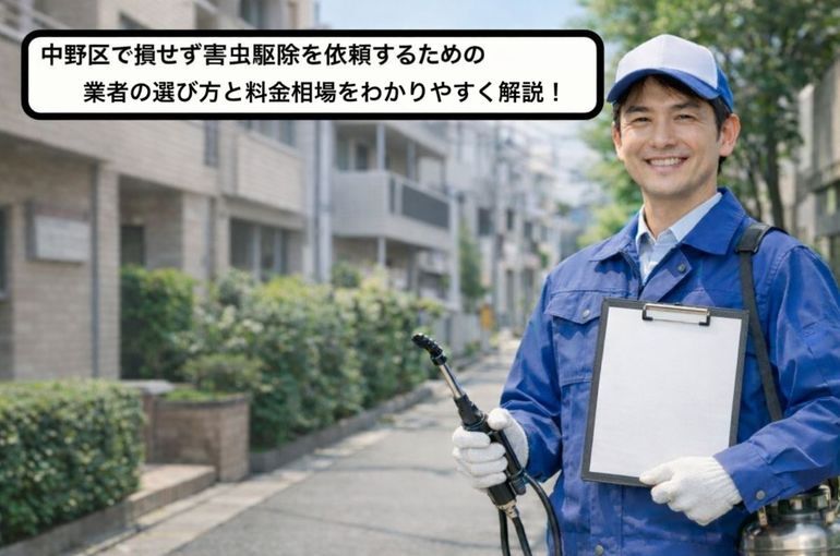 中野区で損せず害虫駆除を依頼するための業者の選び方と料金相場をわかりやすく解説！