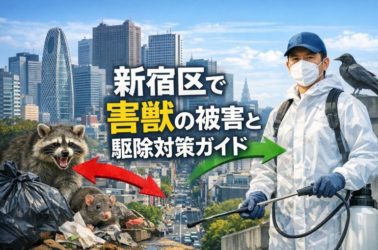 新宿区で害獣の被害と駆除対策ガイド｜業者選び・自宅でできる予防法を徹底解説