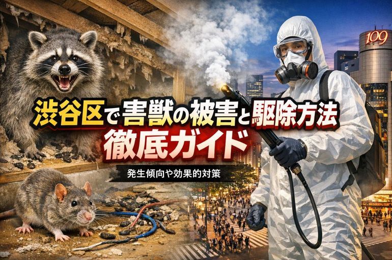 渋谷区で害獣の被害と駆除方法徹底ガイド｜発生傾向や効果的対策まで解説