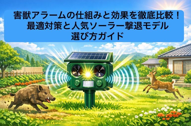 害獣アラームの仕組みと効果を徹底比較！最適対策と人気ソーラー撃退モデル選び方ガイド