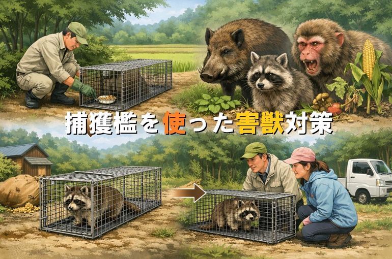 捕獲檻を使った害獣対策！獣種別のおすすめ檻や価格も解説